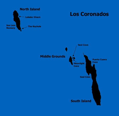 map of the Coronado Islands